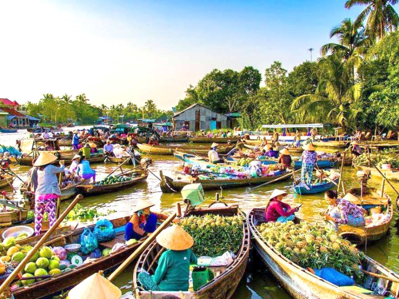 Thuê xe đi chợ nổi Cái Răng tại Cần Thơ - Nguyễn Duy Travel